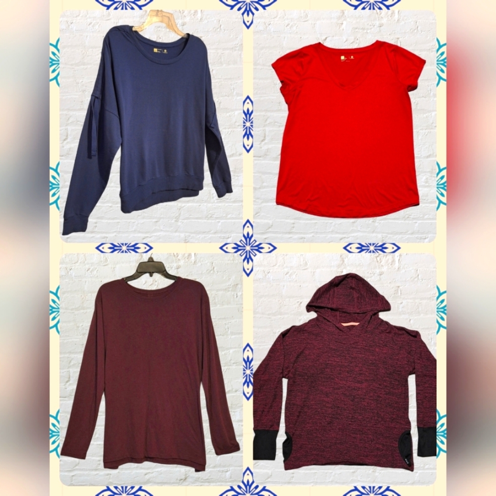 4 Workout, Sport, Athletic, casual shirts & hoodie Sz. XL